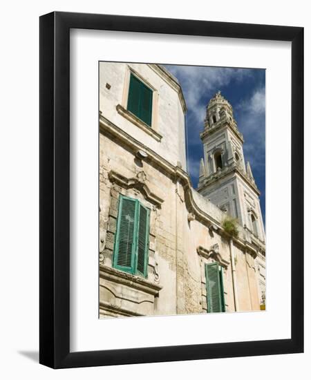 Duomo Campanile, Piazza del Duomo, Lecce, Puglia, Italy-Walter Bibikow-Framed Photographic Print