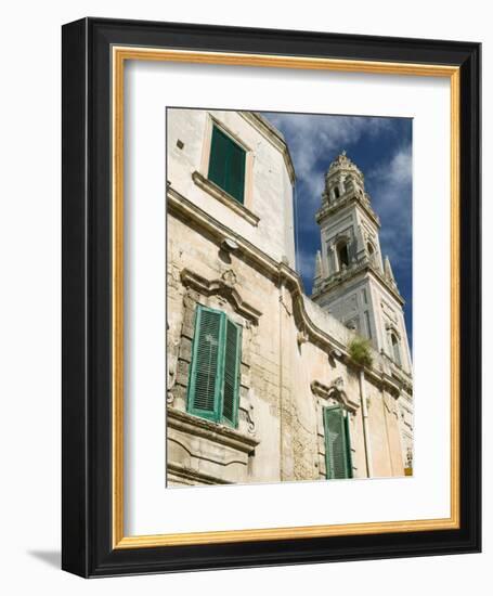 Duomo Campanile, Piazza del Duomo, Lecce, Puglia, Italy-Walter Bibikow-Framed Photographic Print