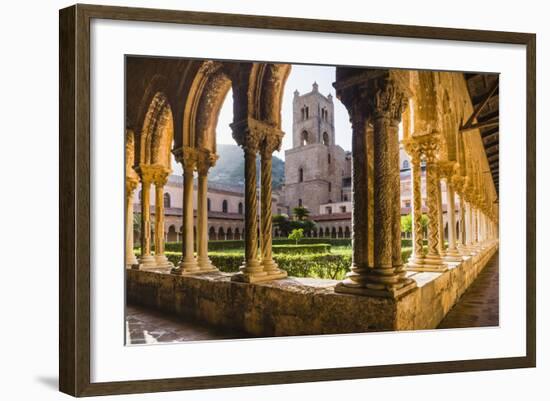 Duomo Di Monreale at Sunset (Monreale Cathedral)-Matthew Williams-Ellis-Framed Photographic Print