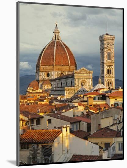 Duomo, Florence Cathedral at Sunset, Basilica of Saint Mary of the Flower, Florence, Italy-Adam Jones-Mounted Photographic Print