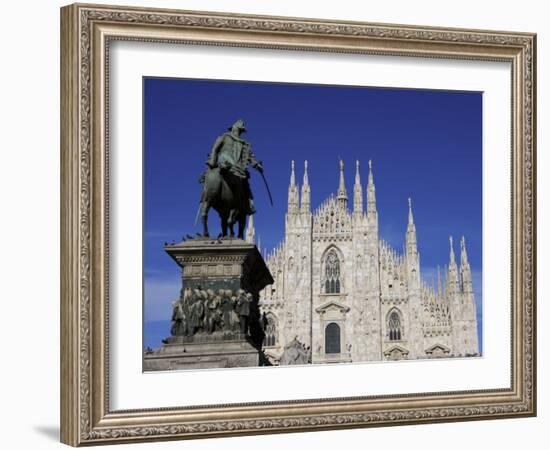 Duomo, Milan, Lombardy, Italy, Europe-Vincenzo Lombardo-Framed Photographic Print