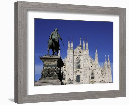 Duomo, Milan, Lombardy, Italy, Europe-Vincenzo Lombardo-Framed Photographic Print