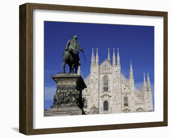 Duomo, Milan, Lombardy, Italy, Europe-Vincenzo Lombardo-Framed Photographic Print