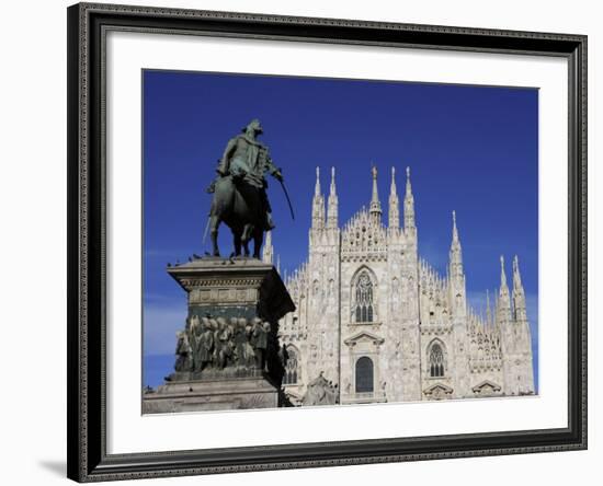 Duomo, Milan, Lombardy, Italy, Europe-Vincenzo Lombardo-Framed Photographic Print