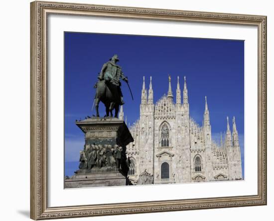 Duomo, Milan, Lombardy, Italy, Europe-Vincenzo Lombardo-Framed Photographic Print