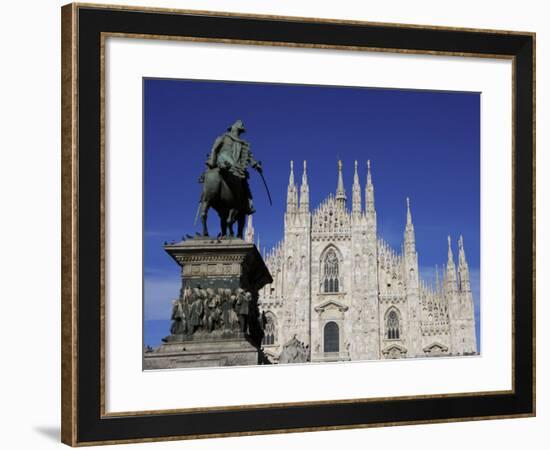 Duomo, Milan, Lombardy, Italy, Europe-Vincenzo Lombardo-Framed Photographic Print