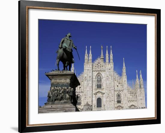 Duomo, Milan, Lombardy, Italy, Europe-Vincenzo Lombardo-Framed Photographic Print