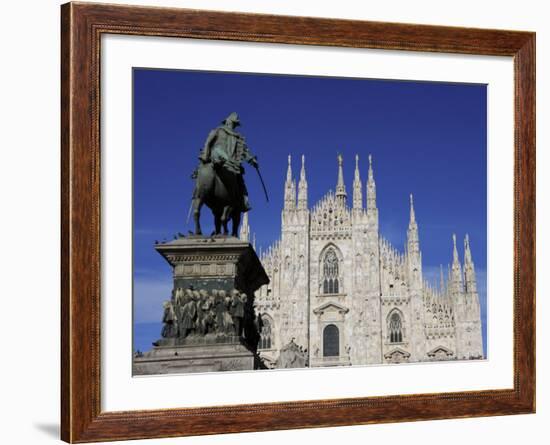 Duomo, Milan, Lombardy, Italy, Europe-Vincenzo Lombardo-Framed Photographic Print