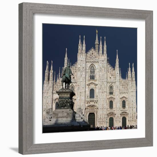 Duomo, Milan, Lombardy, Italy, Europe-Vincenzo Lombardo-Framed Photographic Print