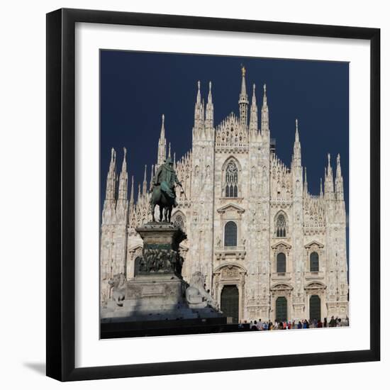 Duomo, Milan, Lombardy, Italy, Europe-Vincenzo Lombardo-Framed Photographic Print
