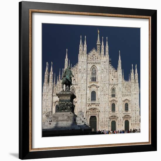 Duomo, Milan, Lombardy, Italy, Europe-Vincenzo Lombardo-Framed Photographic Print