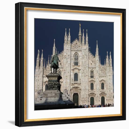 Duomo, Milan, Lombardy, Italy, Europe-Vincenzo Lombardo-Framed Photographic Print