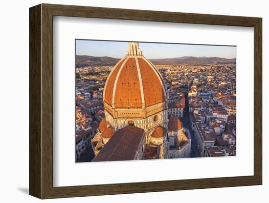 Duomo Santa Maria del Fiore and Skyline over Florence, Italy-Peter Adams-Framed Photographic Print