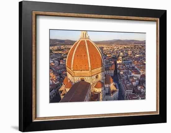 Duomo Santa Maria del Fiore and Skyline over Florence, Italy-Peter Adams-Framed Photographic Print