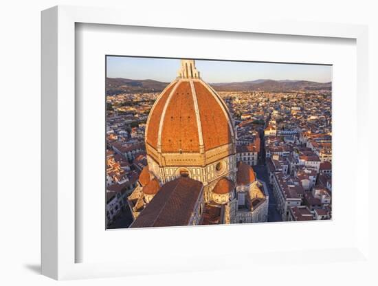 Duomo Santa Maria del Fiore and Skyline over Florence, Italy-Peter Adams-Framed Photographic Print