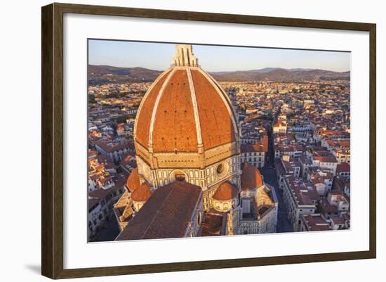 Duomo Santa Maria del Fiore and Skyline over Florence, Italy-Peter Adams-Framed Photographic Print