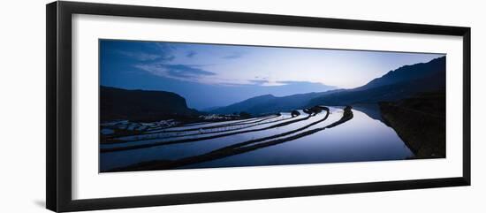 Duoyishu Rice Terraces at dawn, Yuanyang, Yunnan Province, China-Panoramic Images-Framed Photographic Print