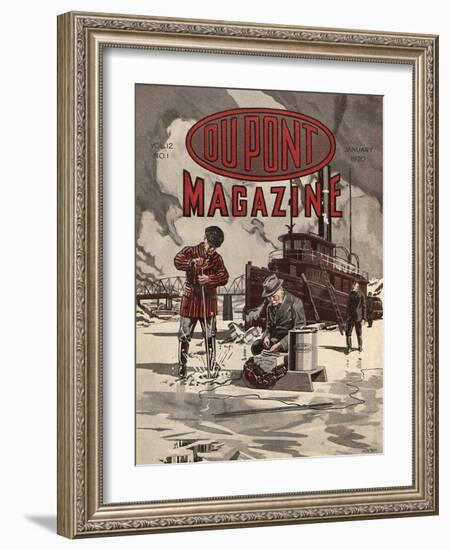 Dupont Dynamite, Front Cover of the 'Dupont Magazine', January 1920-American School-Framed Giclee Print