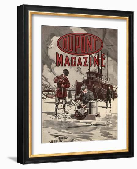 Dupont Dynamite, Front Cover of the 'Dupont Magazine', January 1920-American School-Framed Giclee Print