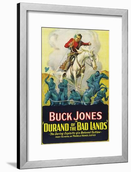 Durand of the Bad Lands-null-Framed Art Print