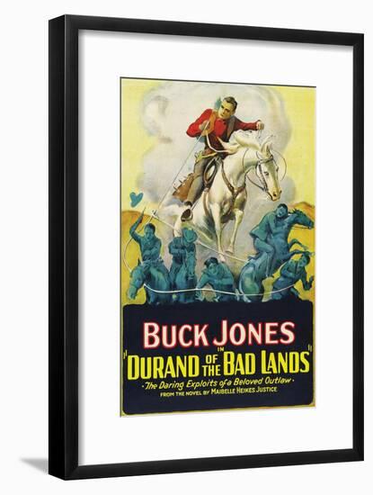 Durand of the Bad Lands-null-Framed Art Print