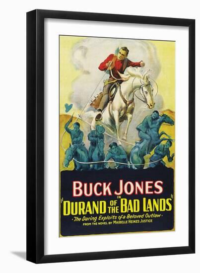 Durand of the Bad Lands-null-Framed Art Print