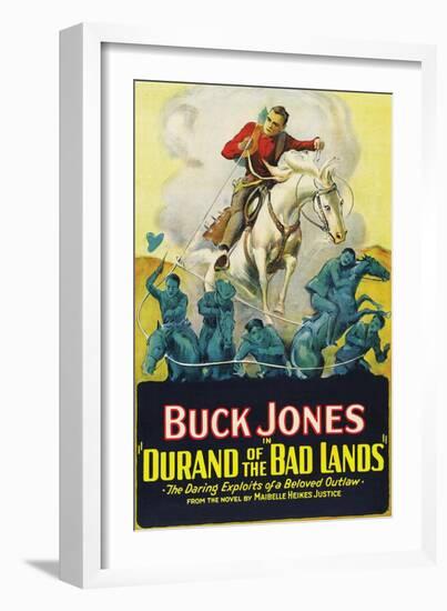 Durand of the Bad Lands-null-Framed Art Print