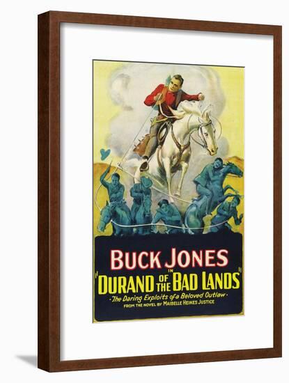 Durand of the Bad Lands-null-Framed Art Print
