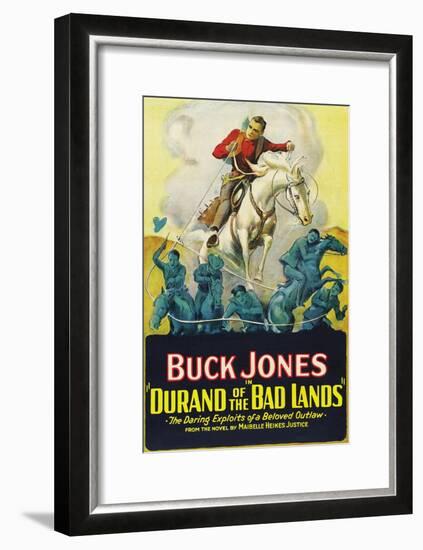 Durand of the Bad Lands-null-Framed Art Print