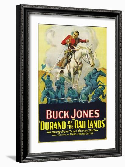 Durand of the Bad Lands-null-Framed Art Print