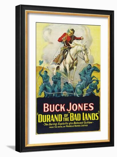 Durand of the Bad Lands-null-Framed Art Print