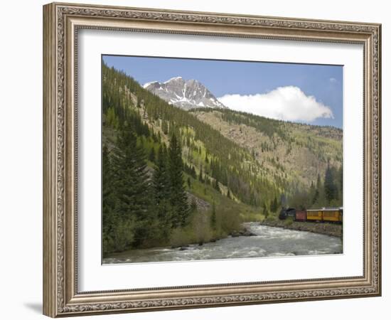 Durango and Silverton Train, Colorado, United States of America, North America-Snell Michael-Framed Photographic Print