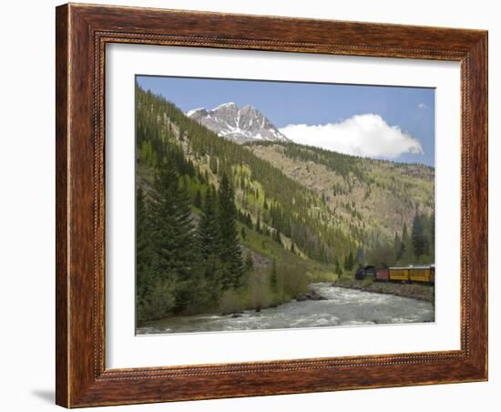 Durango and Silverton Train, Colorado, United States of America, North America-Snell Michael-Framed Photographic Print