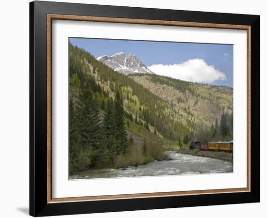 Durango and Silverton Train, Colorado, United States of America, North America-Snell Michael-Framed Photographic Print