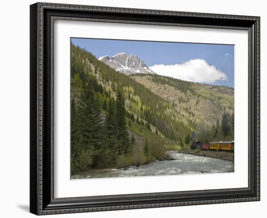 Durango and Silverton Train, Colorado, United States of America, North America-Snell Michael-Framed Photographic Print