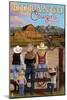 Durango, Colorado - Cowgirls-Lantern Press-Mounted Art Print