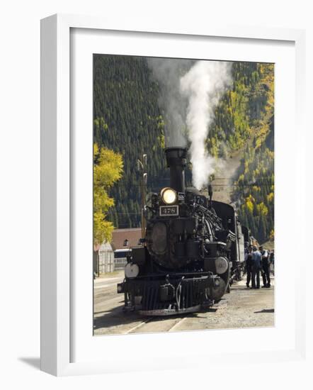 Durango & Silverton Narrow Gauge Railroad, Silverton Station, Colorado, USA-Cindy Miller Hopkins-Framed Photographic Print