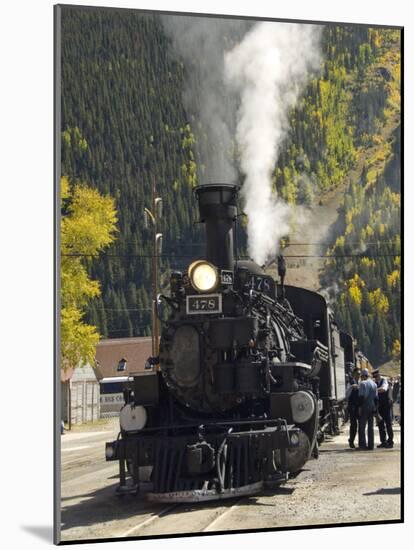 Durango & Silverton Narrow Gauge Railroad, Silverton Station, Colorado, USA-Cindy Miller Hopkins-Mounted Photographic Print
