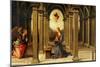 Durante Altarpiece: Predella with the Annunciation-Pietro Perugino-Mounted Giclee Print