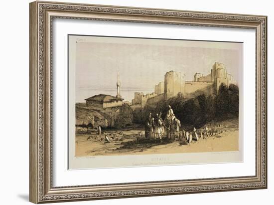 Durazzo, from "Journals of a Landscape Painter in Albania and Greece," Published 1851-Edward Lear-Framed Giclee Print