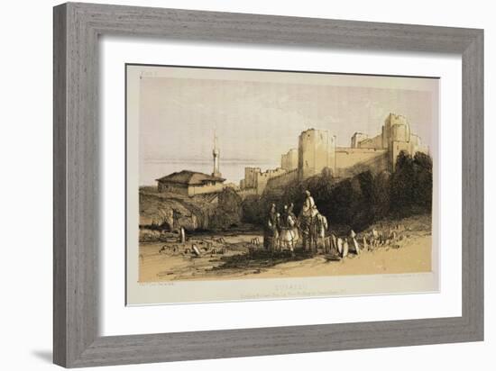 Durazzo, from "Journals of a Landscape Painter in Albania and Greece," Published 1851-Edward Lear-Framed Giclee Print