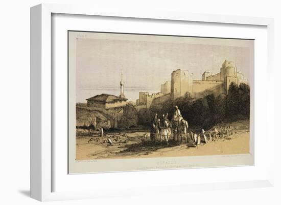 Durazzo, from "Journals of a Landscape Painter in Albania and Greece," Published 1851-Edward Lear-Framed Giclee Print