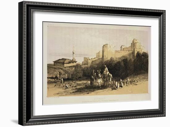 Durazzo, from "Journals of a Landscape Painter in Albania and Greece," Published 1851-Edward Lear-Framed Giclee Print