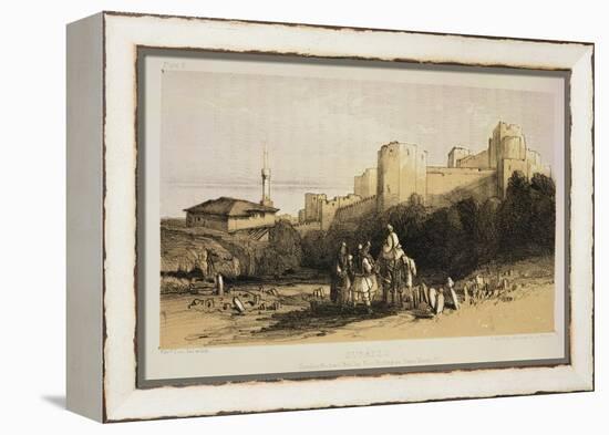 Durazzo, from "Journals of a Landscape Painter in Albania and Greece," Published 1851-Edward Lear-Framed Premier Image Canvas