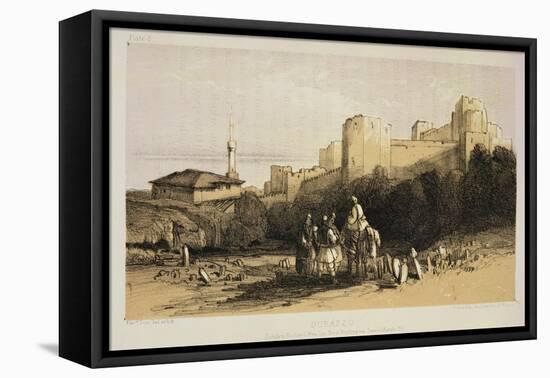 Durazzo, from "Journals of a Landscape Painter in Albania and Greece," Published 1851-Edward Lear-Framed Premier Image Canvas