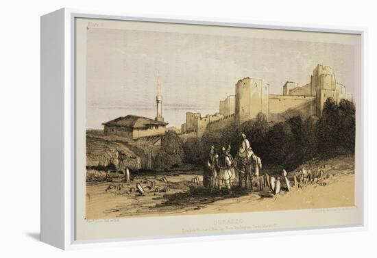 Durazzo, from "Journals of a Landscape Painter in Albania and Greece," Published 1851-Edward Lear-Framed Premier Image Canvas