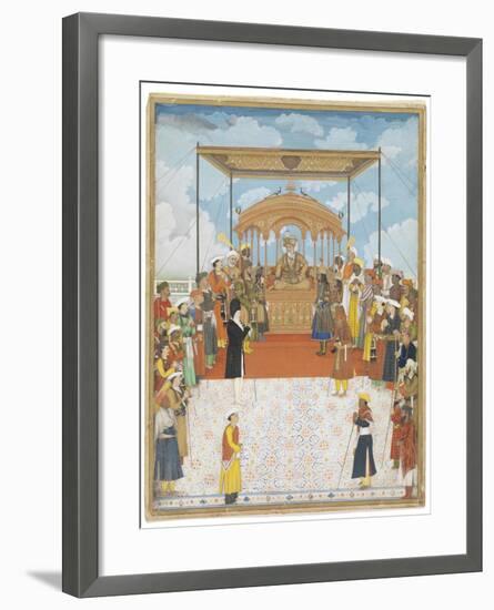 Durbar of Akbar Ii, C.1811-15-Ghulam Murtaza Khan-Framed Giclee Print