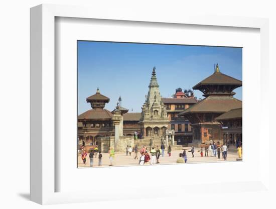 Durbar Square, Bhaktapur, UNESCO World Heritage Site, Kathmandu Valley, Nepal, Asia-Ian Trower-Framed Photographic Print