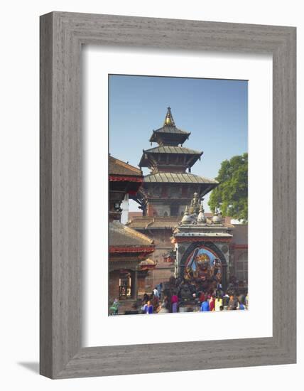 Durbar Square, UNESCO World Heritage Site, Kathmandu, Nepal, Asia-Ian Trower-Framed Photographic Print