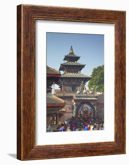 Durbar Square, UNESCO World Heritage Site, Kathmandu, Nepal, Asia-Ian Trower-Framed Photographic Print